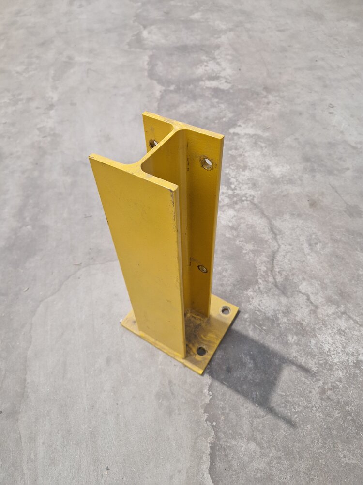 Stellingbescherming - Stutbalk 40cm hoog geel, gebruikt