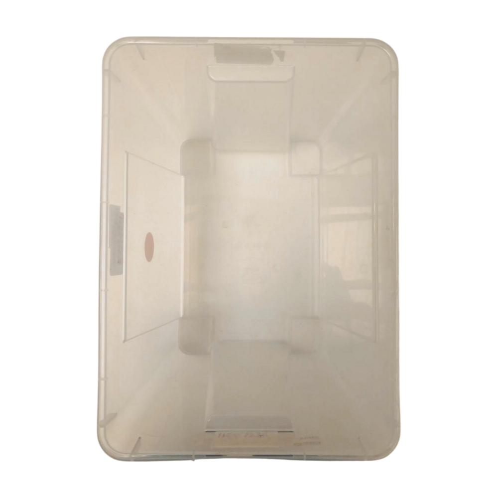 IKEA Nestbare Stapelbak, 390x280x280 mm, transparant pp, gebruikt