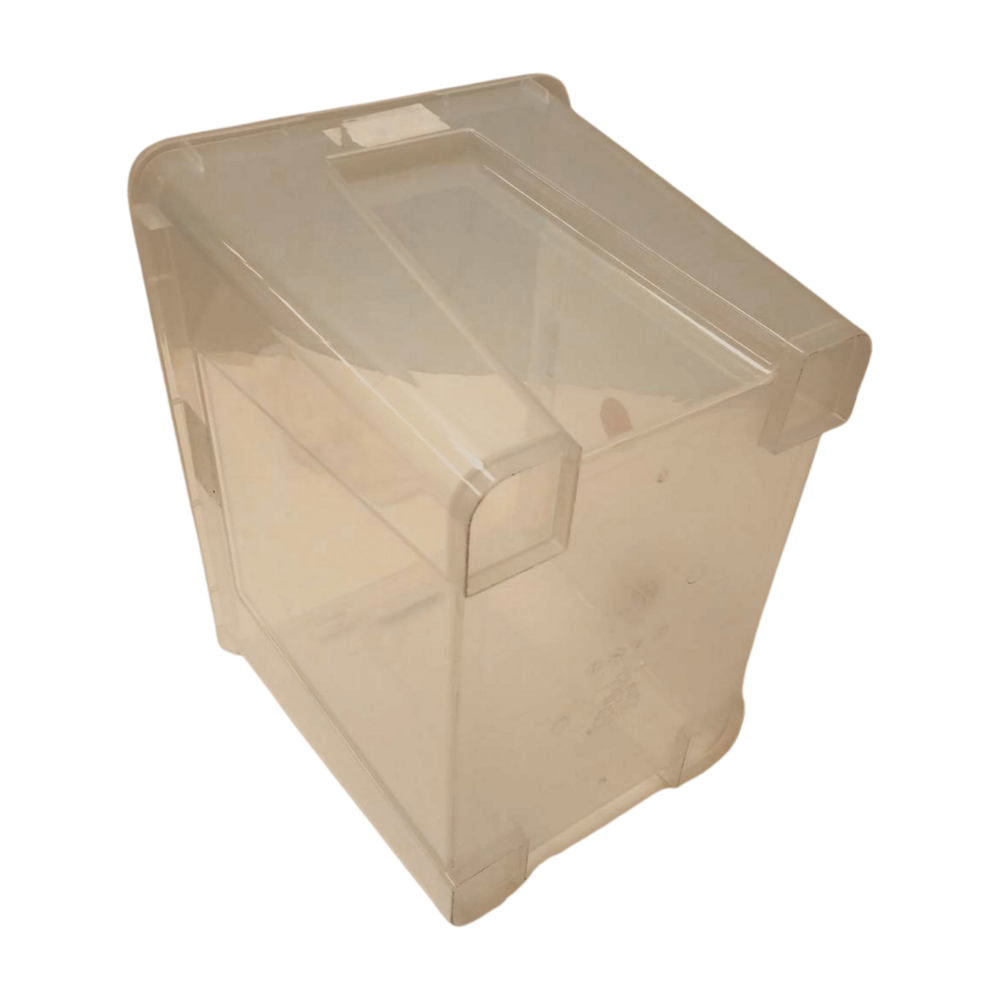 IKEA Nestbare Stapelbak, 390x280x280 mm, transparant pp, gebruikt