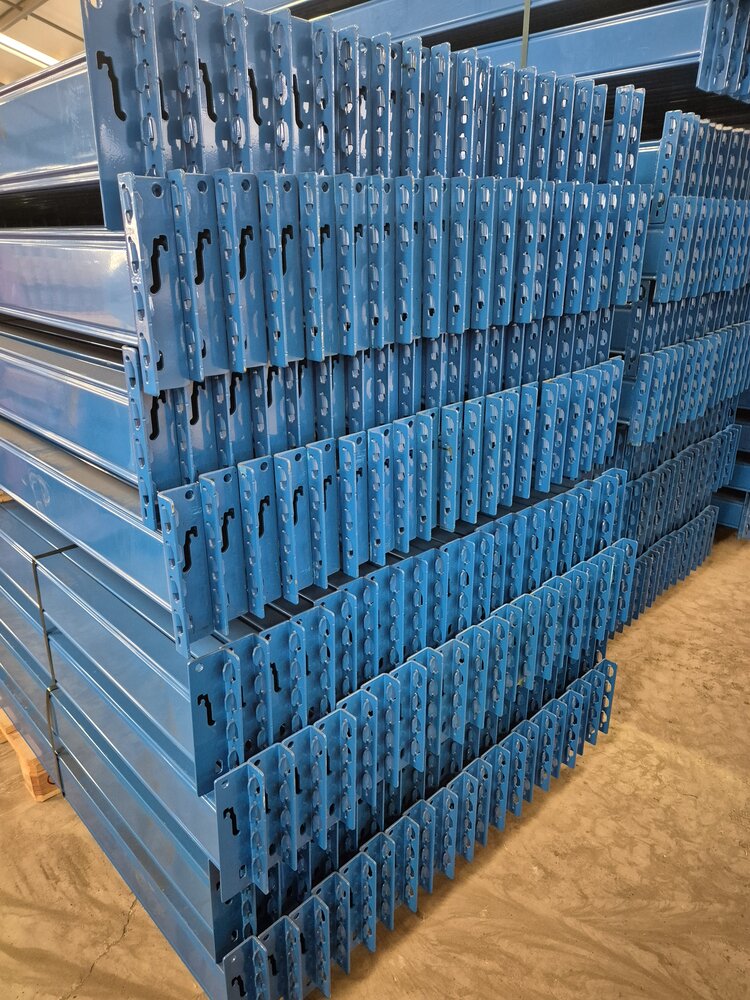 Stow Stow ligger 270x125x50 cm, blauw staal, gebruikt