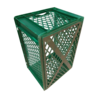 Emtrade Stapelkrat 600x400x320mm, Geperforeerd, Groen PP-05,  Gebruikt