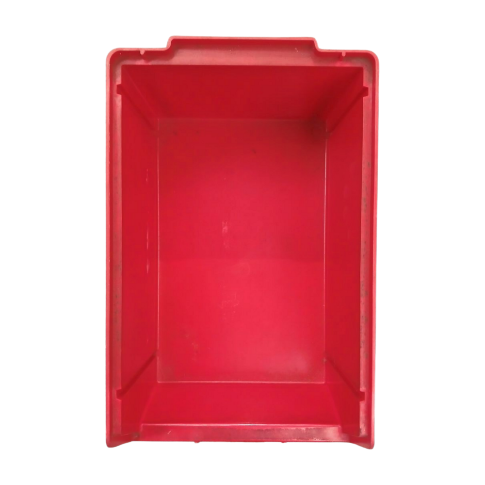 Emtrade Magazijnbak, 350x200x170 mm, rood kunststof, gebruikt