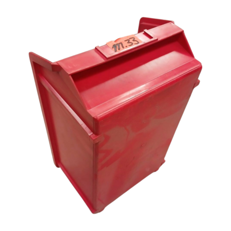 Emtrade Magazijnbak, 350x200x170 mm, rood kunststof, gebruikt