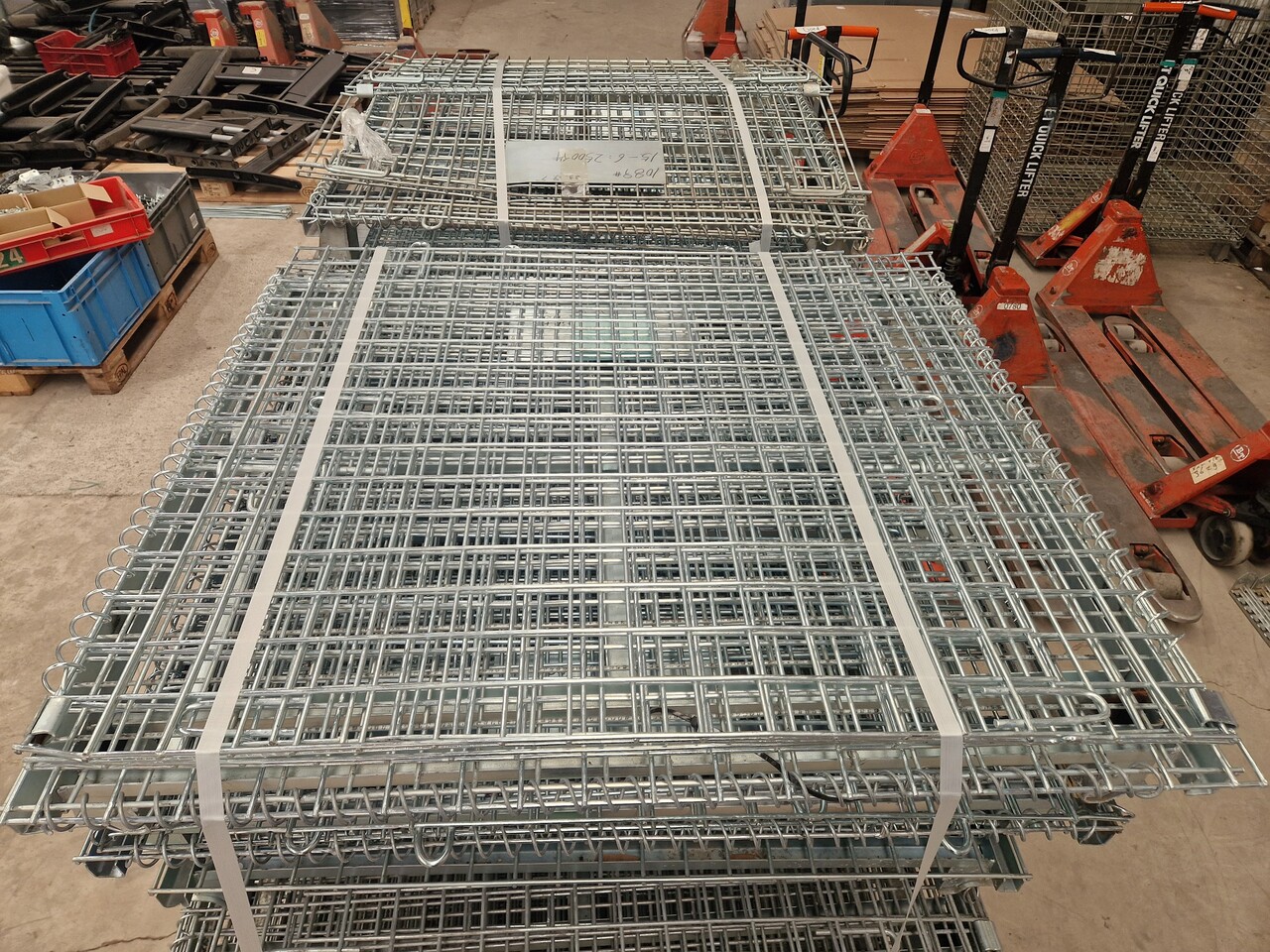 Inklapbare gitterbox 90x105cm, stevig staal, gebruikt