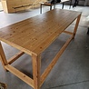 Eettafel boerentafel abdijtafel landelijke tafel 240x90 cm, massief hout, gebruikt