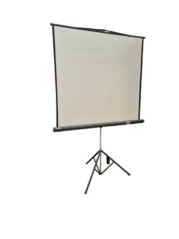 Projectiescherm op statief, 240x180 cm, verstelbare hoogte, gebruikt