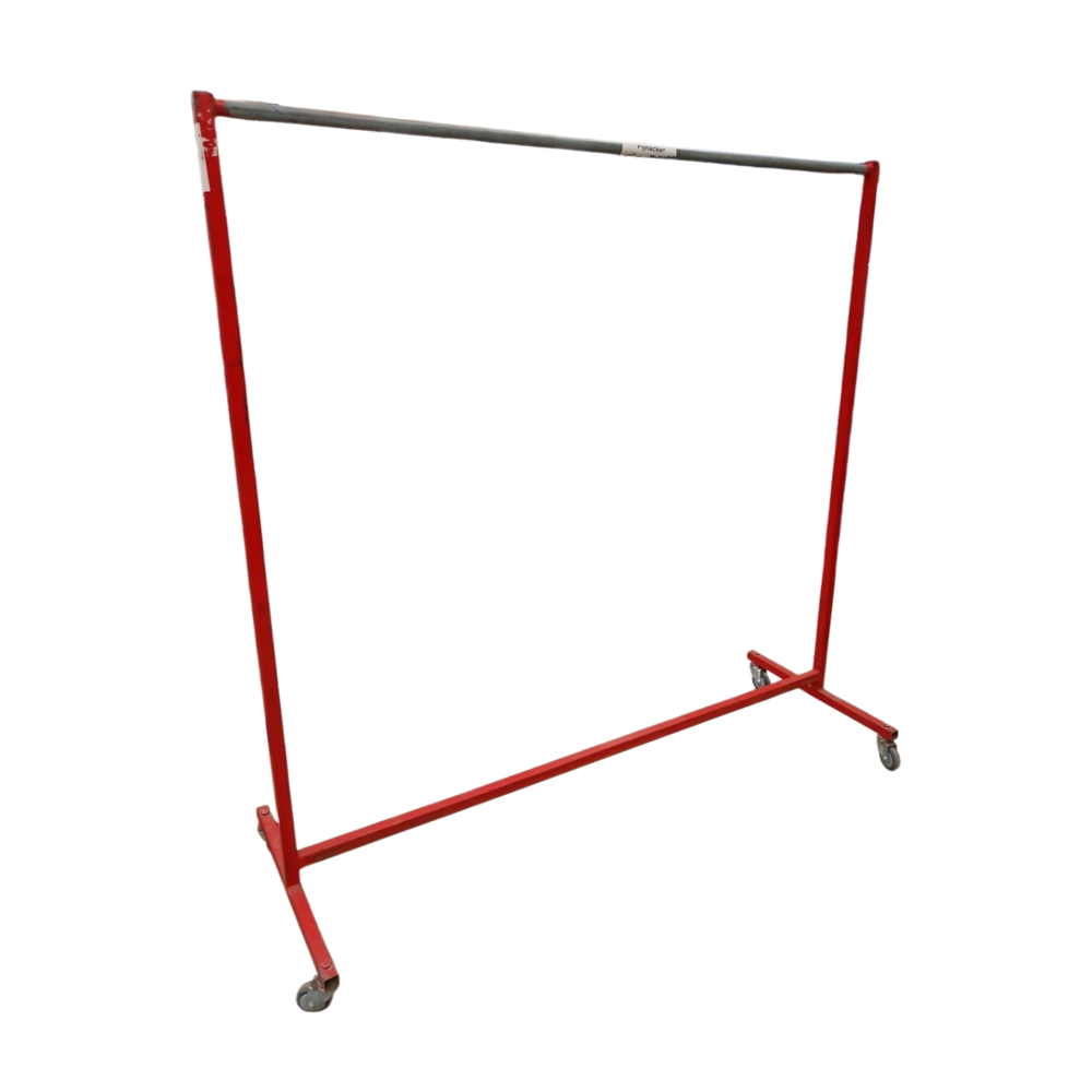 Emtrade Verrijdbaar Kledingrek Confectierek Rood, 169,5x170x60 cm, Gebruikt