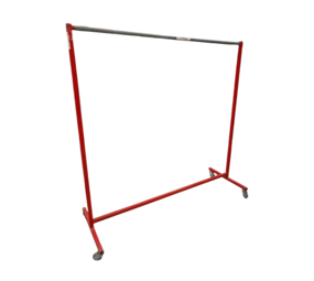 Emtrade Verrijdbaar Kledingrek Confectierek Rood, 169,5x170x60 cm, Gebruikt