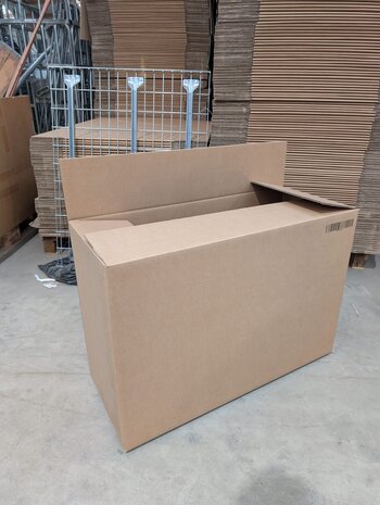 Verzenddoos 920x380x610 mm dubbelgolf karton bruin fefco 0201 (15 stuks) nieuw