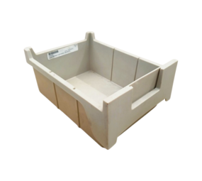 Emtrade Magazijnbak Ladebak 280x210x130 mm, grijs, gebruikt