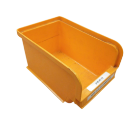 Emtrade Magazijnbak Onderdeelbak 230x150x125 mm, geel, gebruikt Emtrade Magazijnbak Onderdeelbak 230x150x125 mm, geel, gebruikt