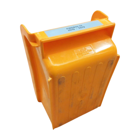 Emtrade Magazijnbak, 170x105x75 mm, geel kunststof, gebruikt