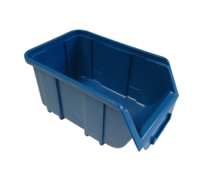 Emtrade (Nieuw) Magazijnbak, 128x204x96 mm, blauw kunststof, nieuw