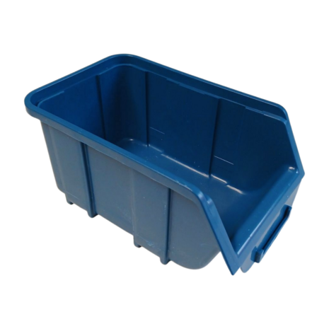 Emtrade (Nieuw) Magazijnbak, 128x204x96 mm, blauw kunststof, nieuw