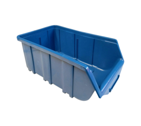 Emtrade (Nieuw) Magazijnbak, 219x368x148 mm, blauw kunststof, nieuw