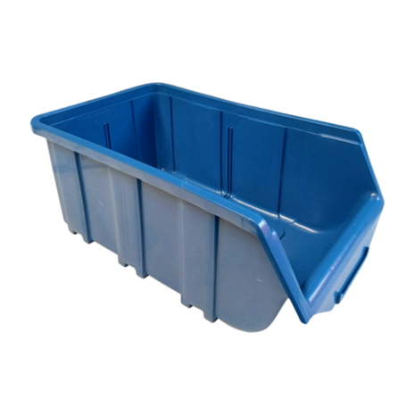 Emtrade (Nieuw) Magazijnbak, 219x368x148 mm, blauw kunststof, nieuw