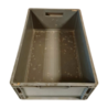 Emtrade Stapelbak 600x400x220mm, licht grijs, PP, gesloten, vlakke bodem, gebruikt Emtrade Stapelbak 600x400x220mm, licht grijs, PP, gesloten, vlakke bodem, gebruikt