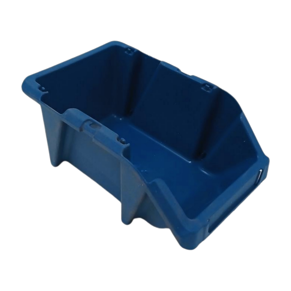 Sembol Plastik Magazijnbak, 100x163x72 mm, levensmiddelgeschikt, blauw kunststof, nieuw