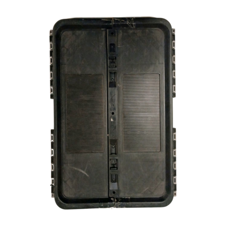 Curtec Distributiebak 600x400x275 mm 45L Nestbaar Stapelbaar Grijs/Zwart, gebruikt