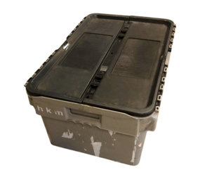Curtec Distributiebak 45L, 600x400x275 mm, grijs/zwart, gebruikt Curtec Distributiebak 45L, 600x400x275 mm, grijs/zwart, gebruikt