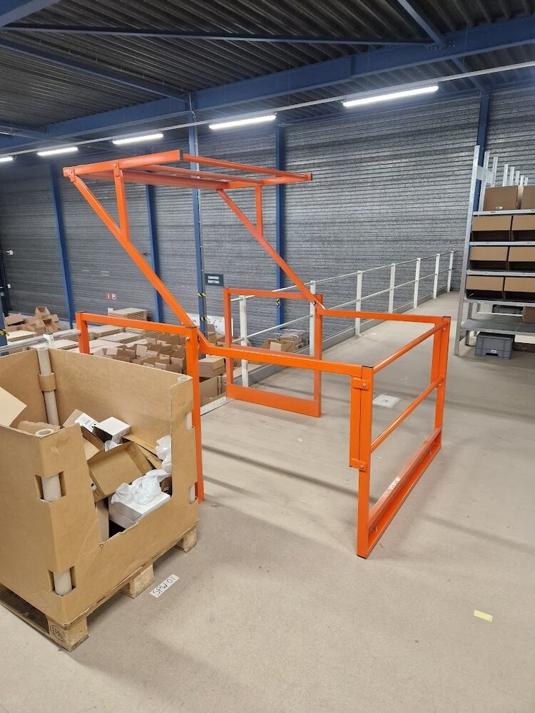 Emtrade Kantelhek, oranje, gebruikt