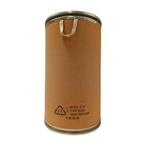 Abzac Kartonnen Opslagton 60L met Deksel en Klemsluiting – 635mm Hoog, 365mm Diameter, Lichtgewicht, gebruikt