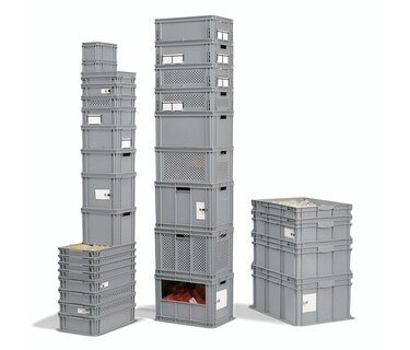 Euronorm bakken - stevige kunststof bakken voor opslag en logistiek