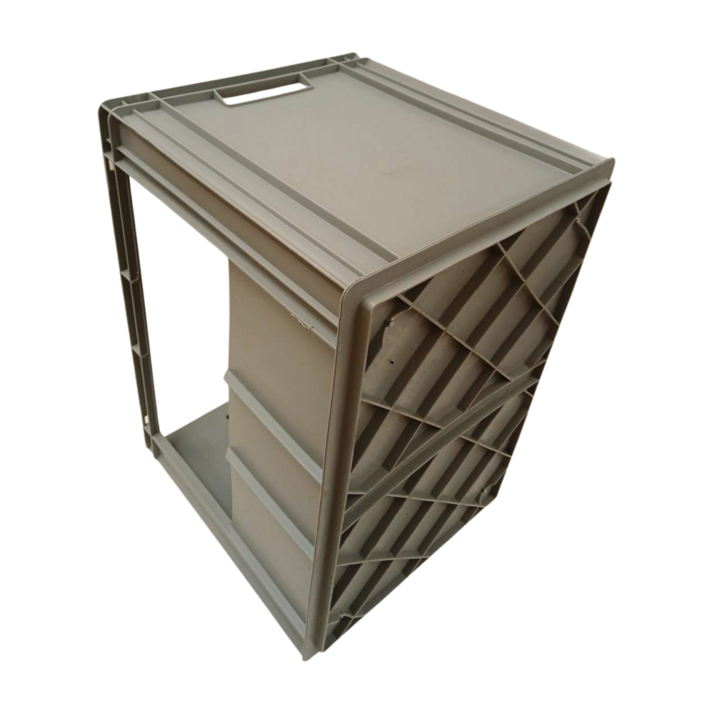 Ringoplast Ringoplast Magazijnbak 595x400x420 mm, Levensmiddelgeschikt, 05PPQ, Grijs, Gebruikt