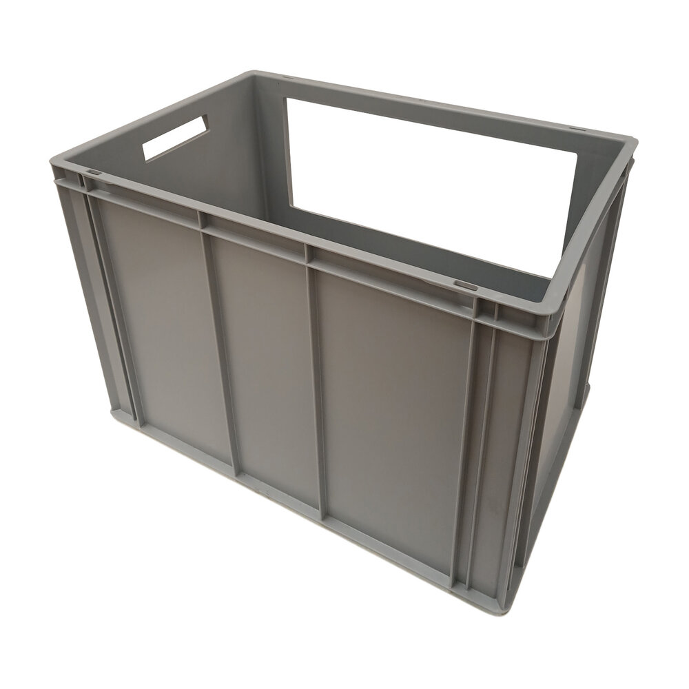 Ringoplast Stapelbak, 600x400x420 mm, euronorm, levensmiddelgeschikt, grijs pp, gebruikt