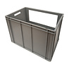 Ringoplast Stapelbak, 600x400x420 mm, euronorm, levensmiddelgeschikt, grijs pp, gebruikt
