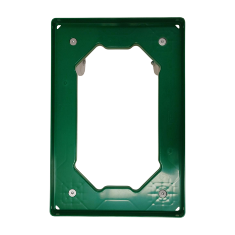 Emtrade Kunststof dolly groen 615x415x165 mm, rubberen witte zwenkwielen, Euronorm 60x40, Nieuw Emtrade Kunststof dolly groen 615x415x165 mm, rubberen witte zwenkwielen, Euronorm 60x40, Nieuw