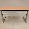 Emtrade Zit sta bureau 160x80 cm, handmatig met zwengel verstelbaar van 64 tot 108 cm, gebruikt