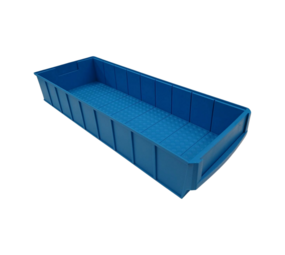 Emtrade Magazijnbak 500x138x81mm PP Blauw, Nieuw Emtrade Magazijnbak 500x138x81mm PP Blauw, Nieuw