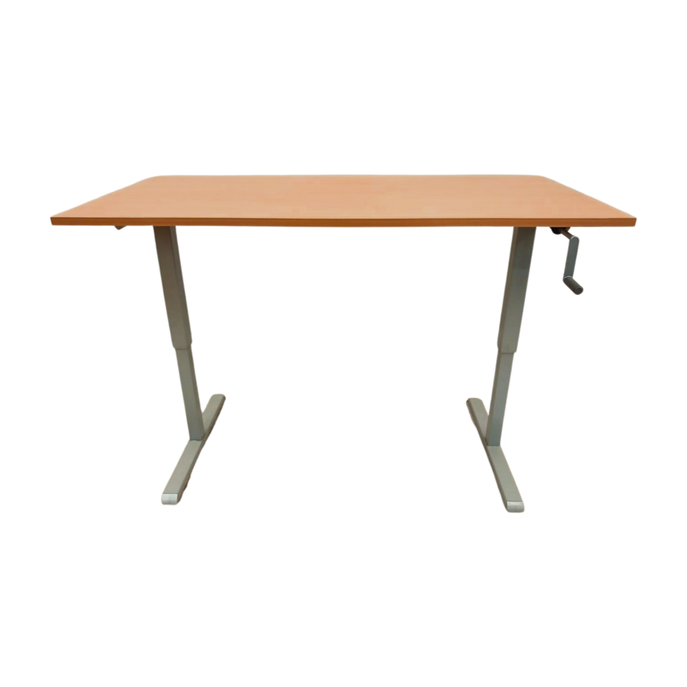 Emtrade Handmatig Verstelbaar Zit Sta Bureau 160x80 cm, verstelbaar van 64 tot 108 cm, Gebruikt
