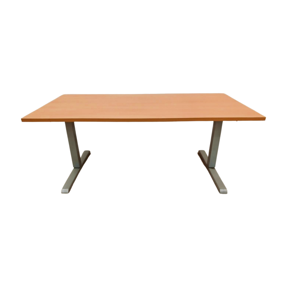 Emtrade Zit Sta Bureau 160x80 cm, handmatig met zwengel verstelbaar van 64 tot 108 cm, Gebruikt