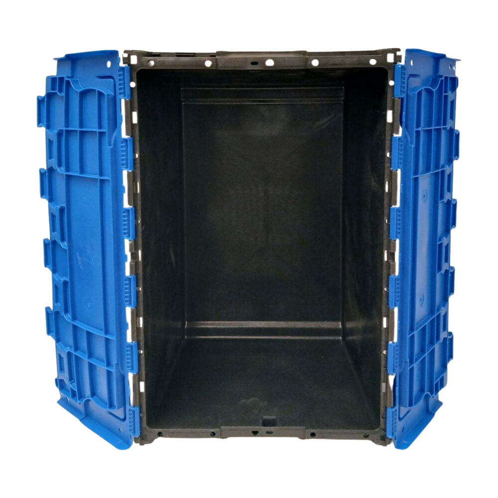 Embox Distributiebak, 710x460x360 mm, zwart, blauw pp, nieuw