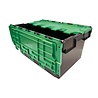 Embox Distributiebak, 710x460x360 mm, zwart, groen pp, nieuw