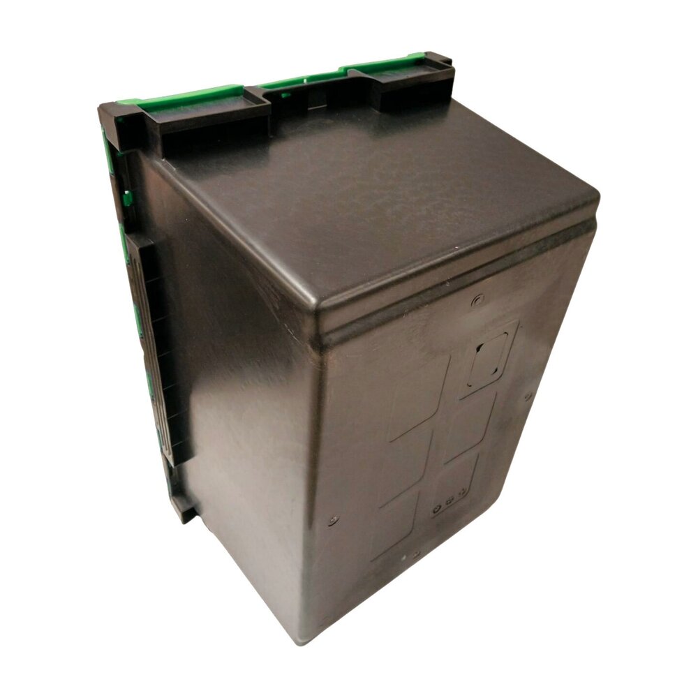Embox Distributiebak, 710x460x360 mm, zwart, groen pp, nieuw