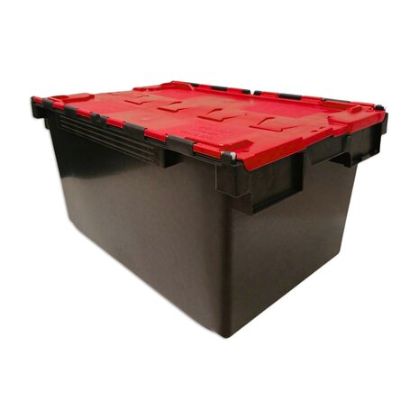 Embox Distributiebak, 710x460x360 mm, zwart pp, nieuw