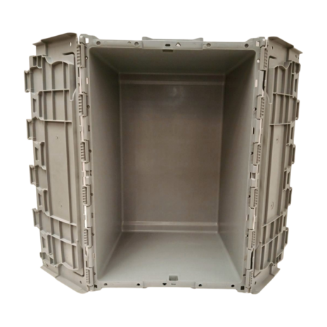 Embox Distributiebak 80L, 710x460x360 mm, grijs pp, nieuw