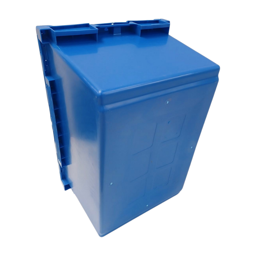 Embox Distributiebak, 710x460x360 mm, blauw pp, nieuw