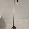 Staande lamp 145,5x22cm zwart, met schakelaar, ±185cm kabel,  gebruikt