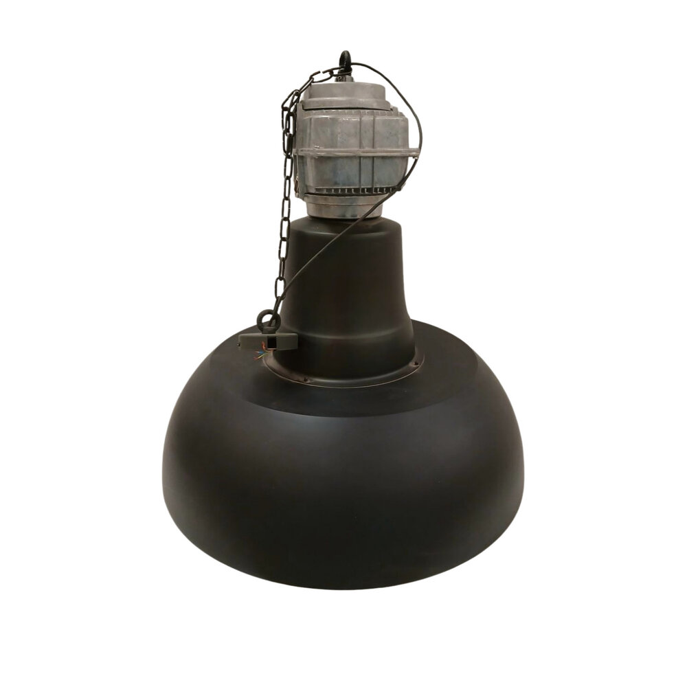 Hanglamp Industria Gunmetal White, Metaal, Industrieel, Set van 2, Gebruikt