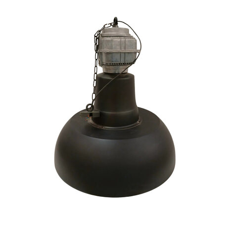 Hanglamp Industria Gunmetal White, Metaal, Industrieel, Set van 2, Gebruikt