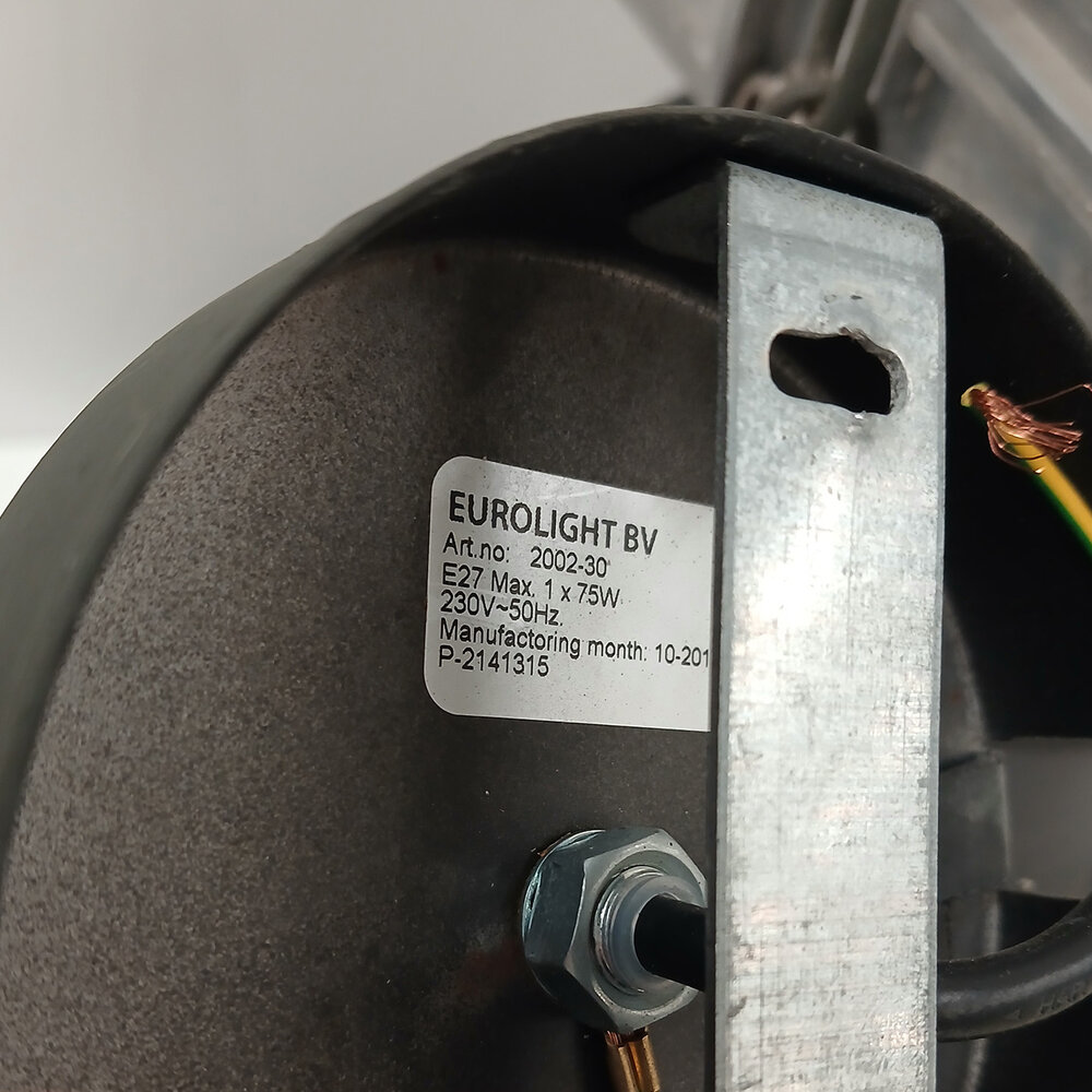 Hanglamp Industria Gunmetal White, Metaal, Industrieel, Set van 2, Gebruikt