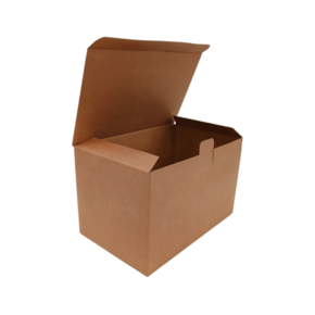 Kartonnen dozen in enkelgolf