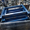 Rollenbaan frame, 60cm breedte, staal, blauw, gebruikt