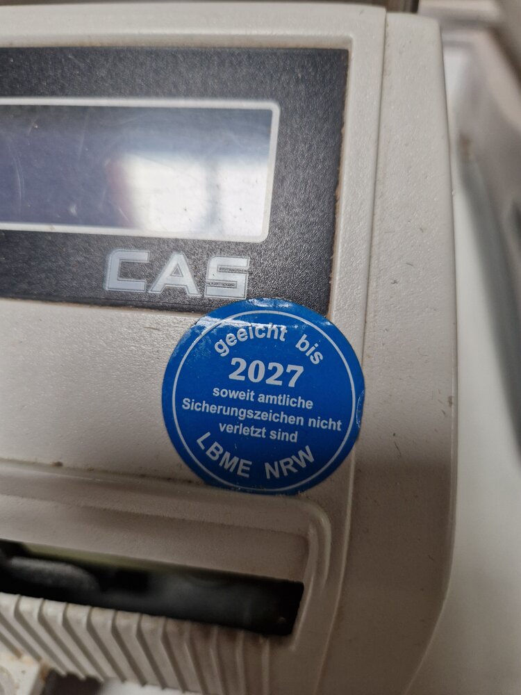 Cas Cas CJ5000J Rekenweegschaal 32×24,6 cm, Gebruikt