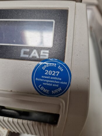 Cas Cas CJ5000J Rekenweegschaal 32×24,6 cm, Gebruikt