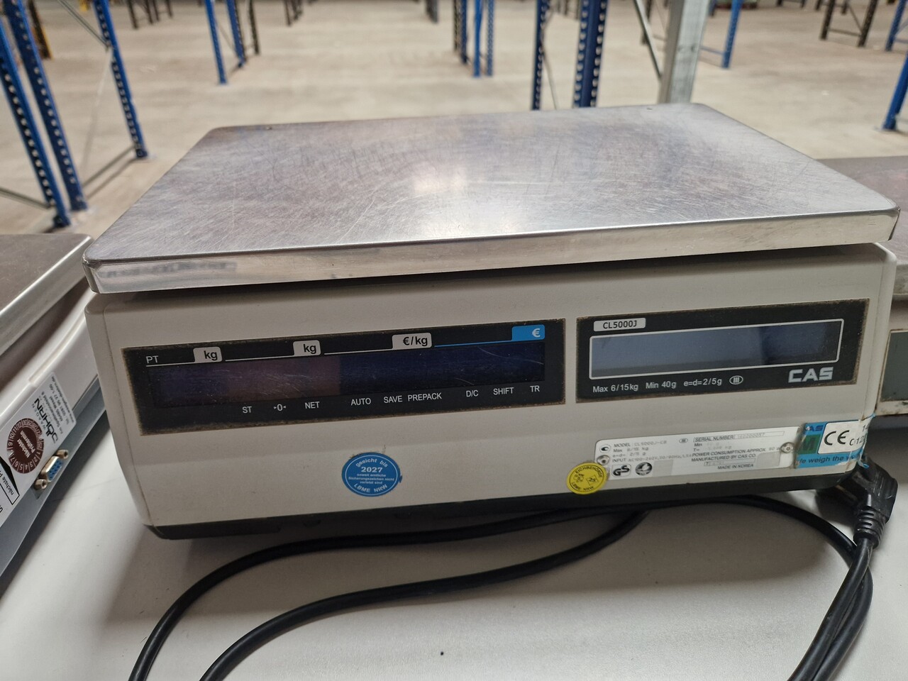 Cas Cas CJ5000J Rekenweegschaal 32×24,6 cm, Gebruikt